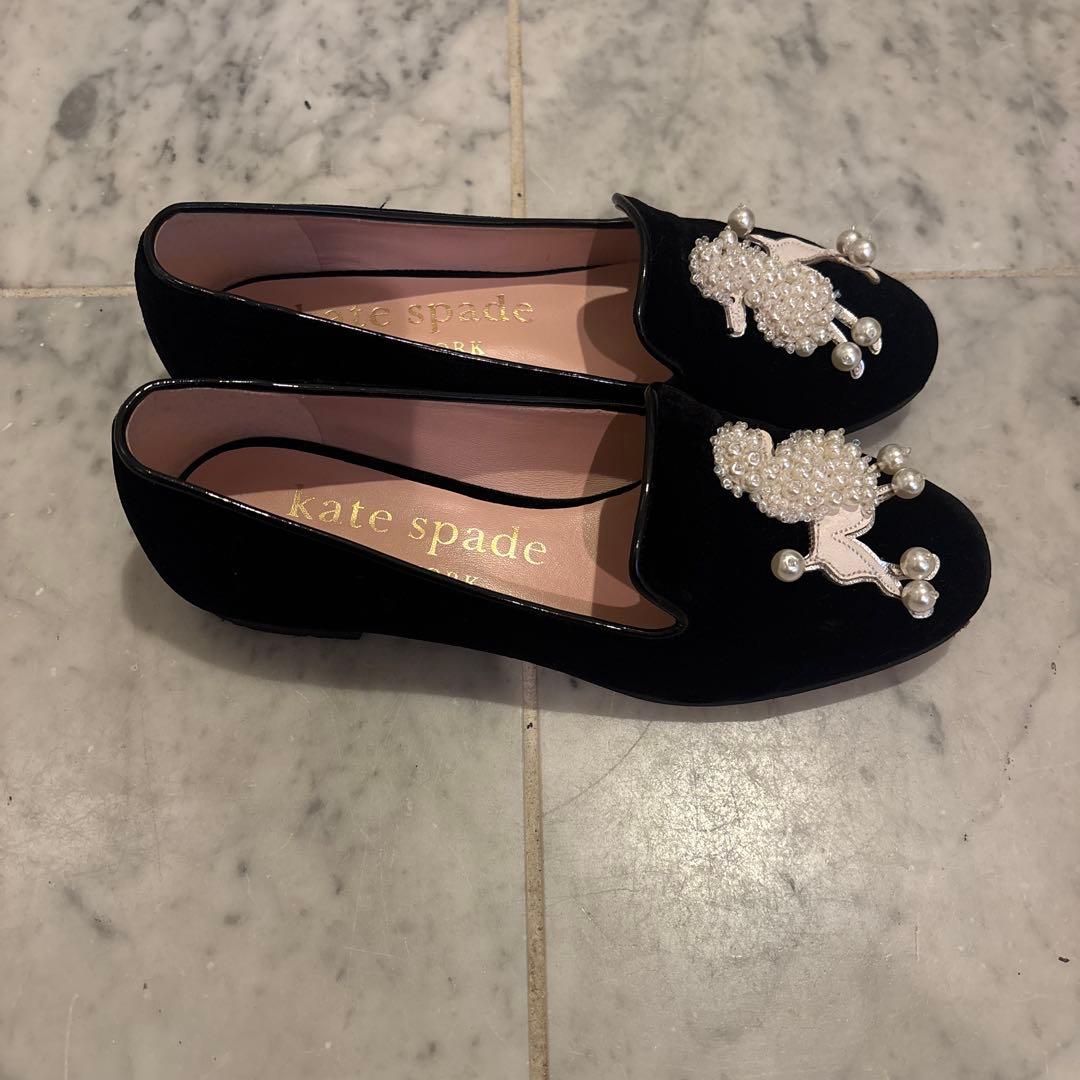 Kate Spade プードルモチーフ フラットシューズ