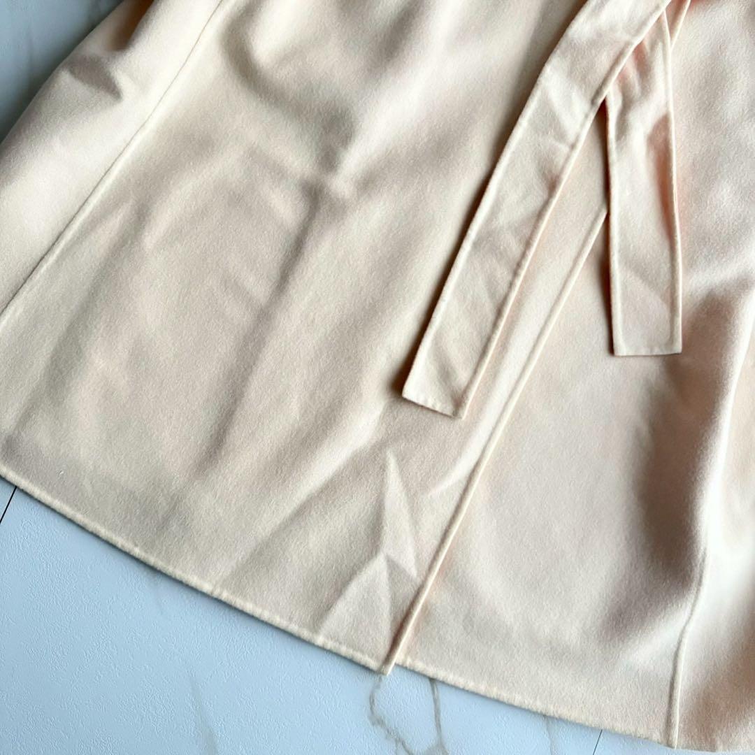 美品◆トゥモローランド ダブルフェイス リバー ノーカラー ロングコート 36