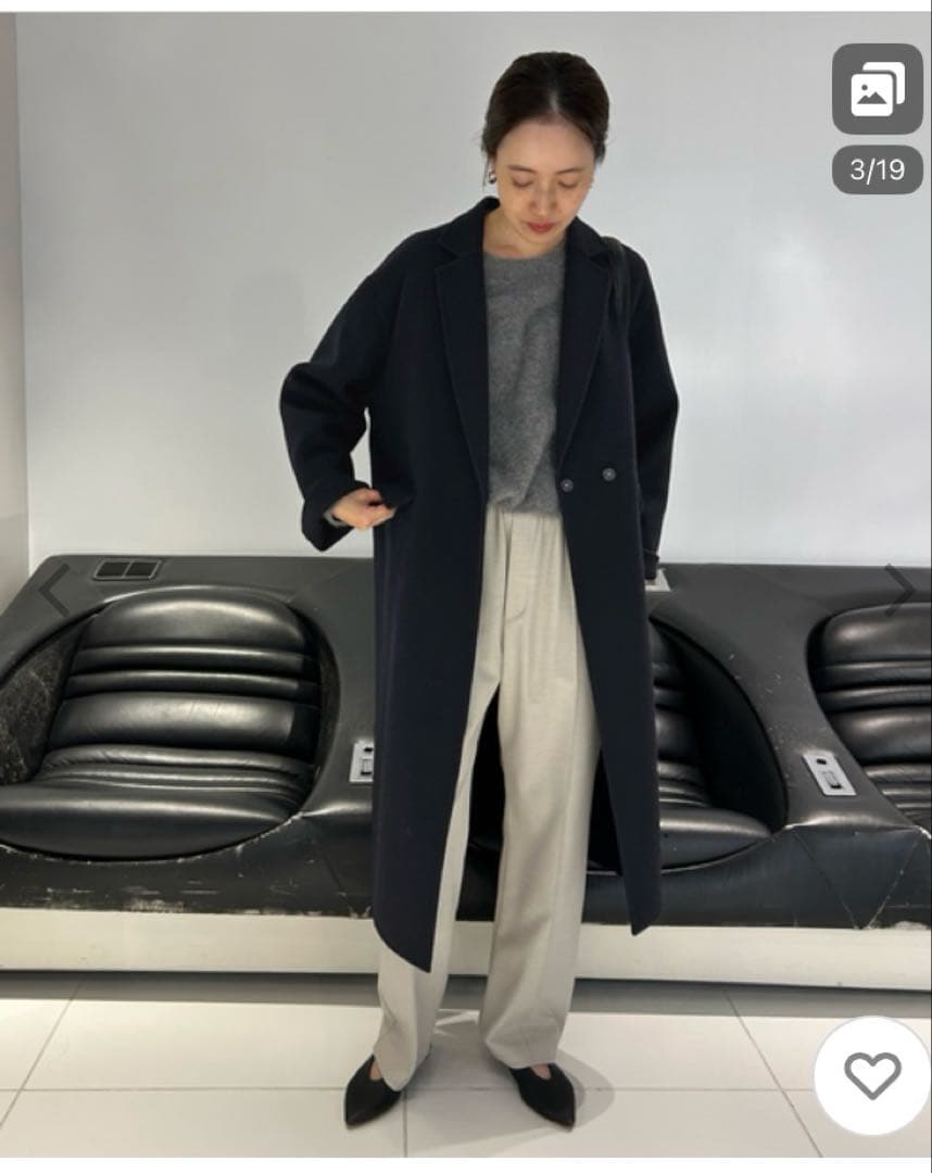 お値下げ！SLOBE I'ENA 今季ネイビー チェスターコート