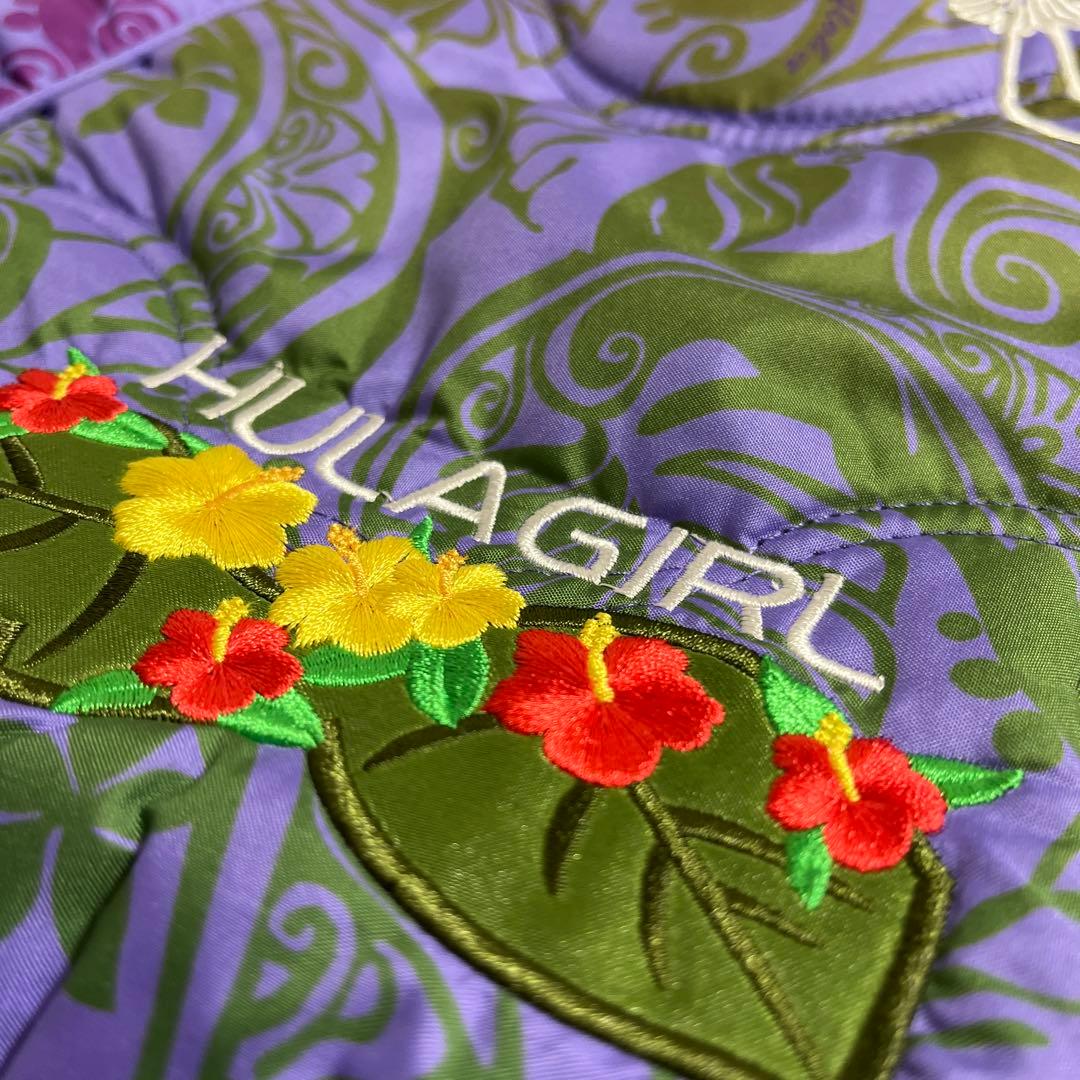 フラダンス　大判トートバック　パープル