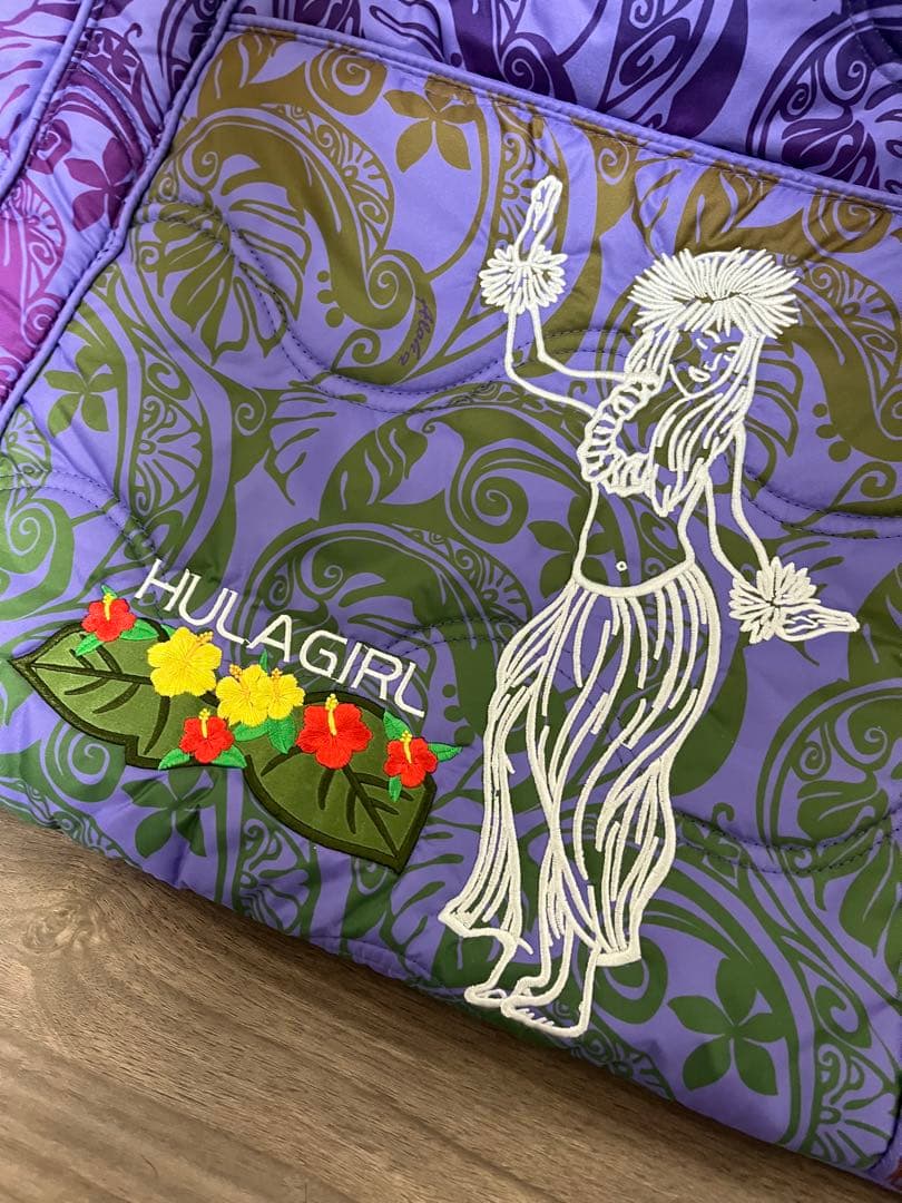 フラダンス　大判トートバック　パープル