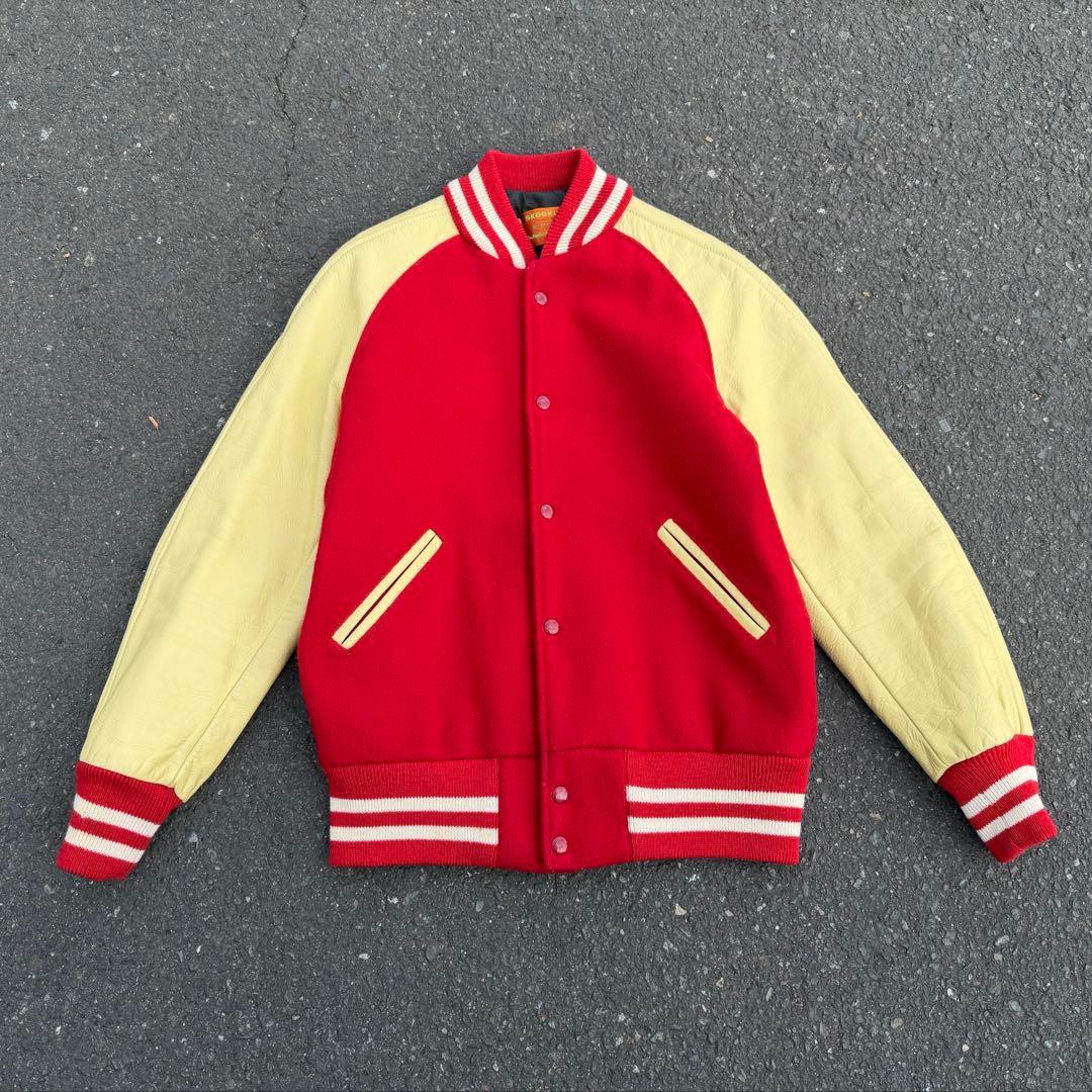 タ*ケ様 90s 米国製 SKOOKUM 袖革 スタジャン アメカジ ビンテージ