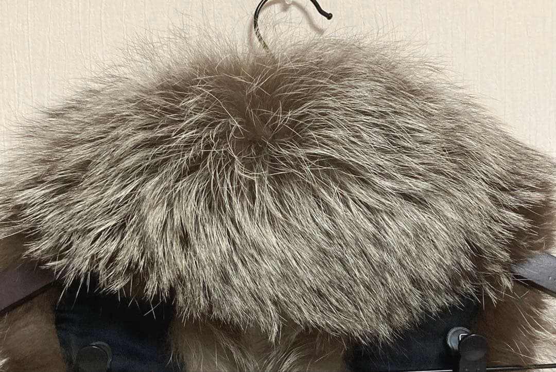 SAGA FOX フォックスファー 高品質 ショール ブラウン シルバー