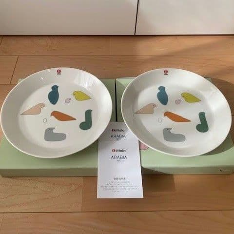 箱付未使用 ittala ミナペルホネン 2020年限定バード 食器セット6点