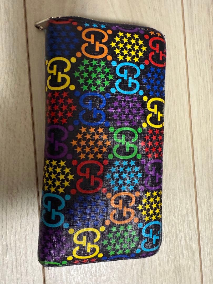 グッチ GG サイケデリック フルファスナー長財布 601079 PVC