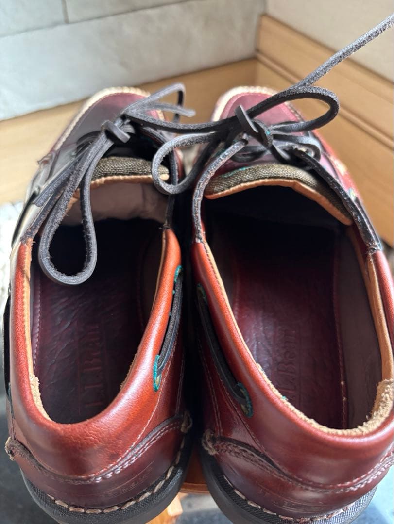 新品 箱あり llbean アラガッシュバイソンハンドソーン オックスフォード