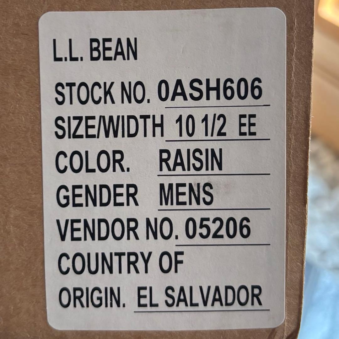 新品 箱あり llbean アラガッシュバイソンハンドソーン オックスフォード