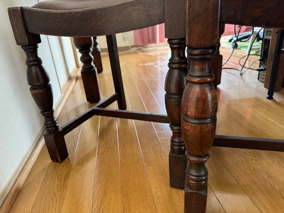 ③1脚/4脚 イギリス アンティーク 家具 ダイニング チェア 椅子