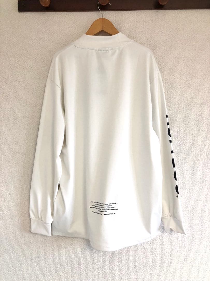 ラフロッグ　DUAL SLEEVE LOGO L/S MOCK NECK