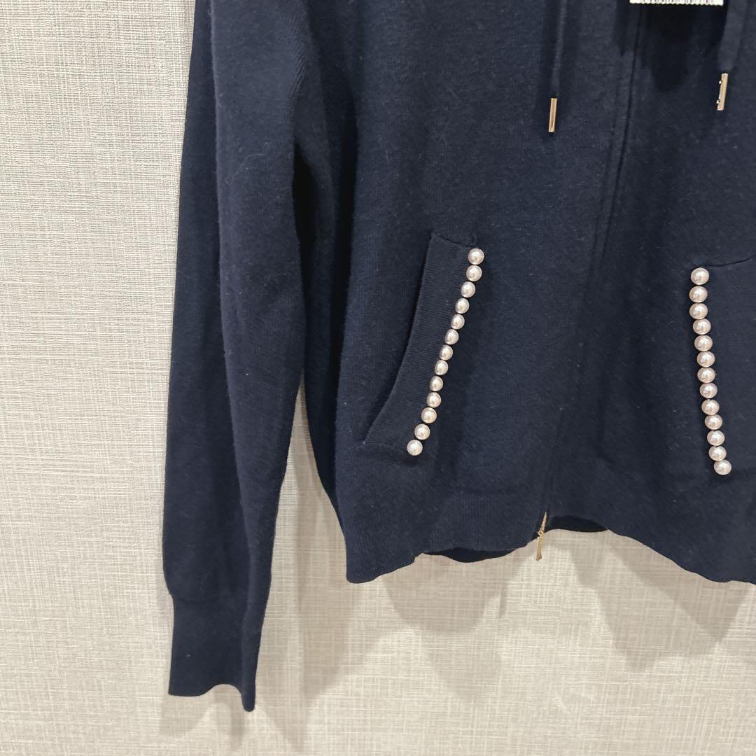 TOCCA トッカ【洗える】ＰＥＡＲＬ　ＨＯＯＤＩＥフーディー　パール パーカー