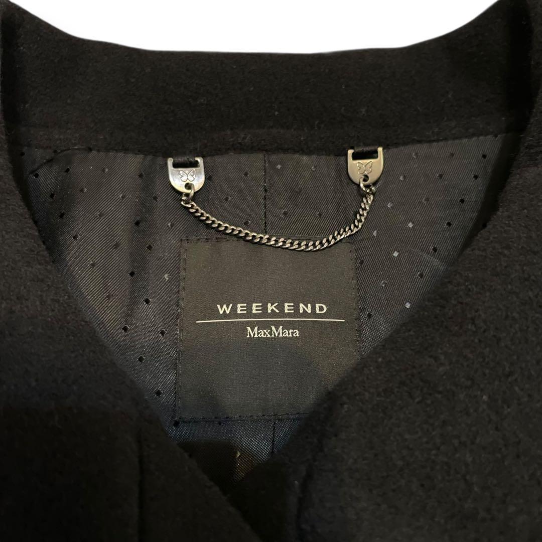 極美品✨ マックスマーラウィークエンド ウールコート 上質 ブラック 36
