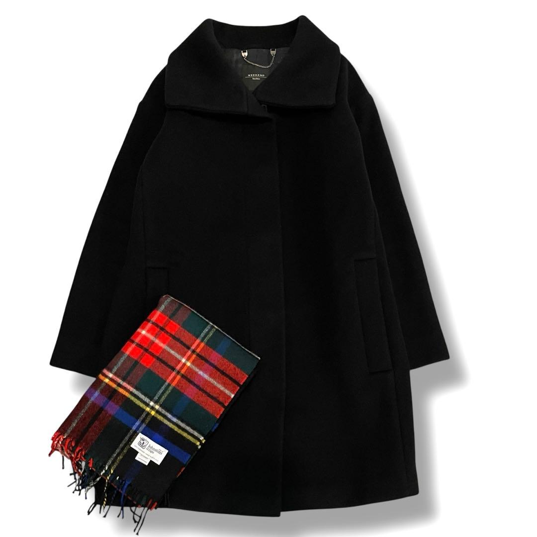 極美品✨ マックスマーラウィークエンド ウールコート 上質 ブラック 36