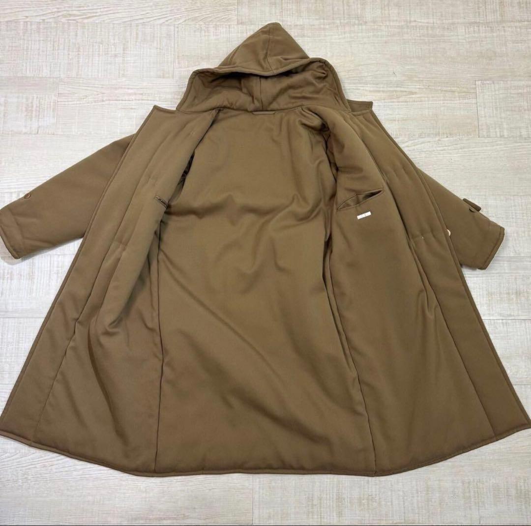 17aw 名作 コモリ ウール 中綿 ダッフル コート キャメル サイズ 1