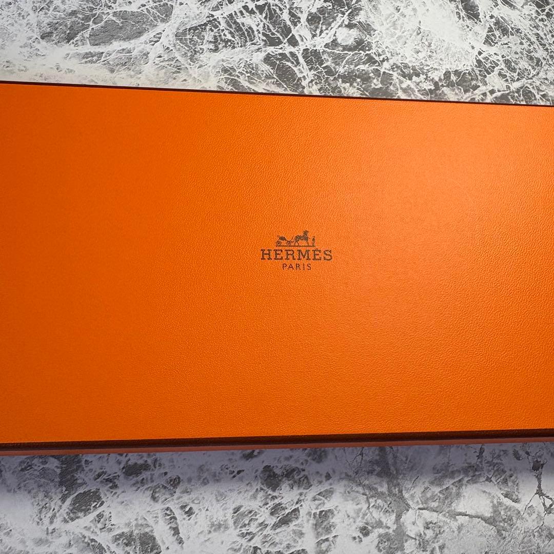 ✨未使用級・箱付き✨ HERMES エルメス ストライプ 光沢 シルク ネクタイ