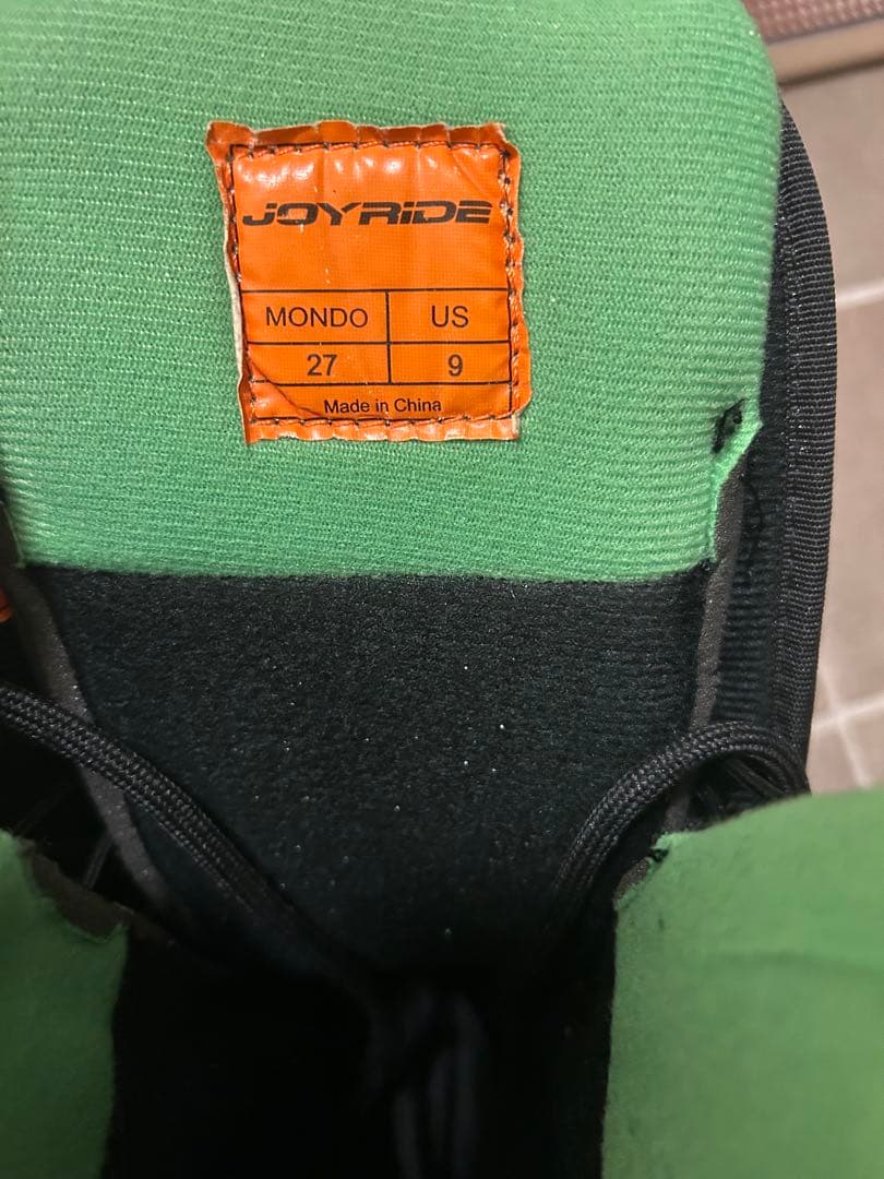 【美品】JOYride スノーボードブーツ ブラック/グリーン