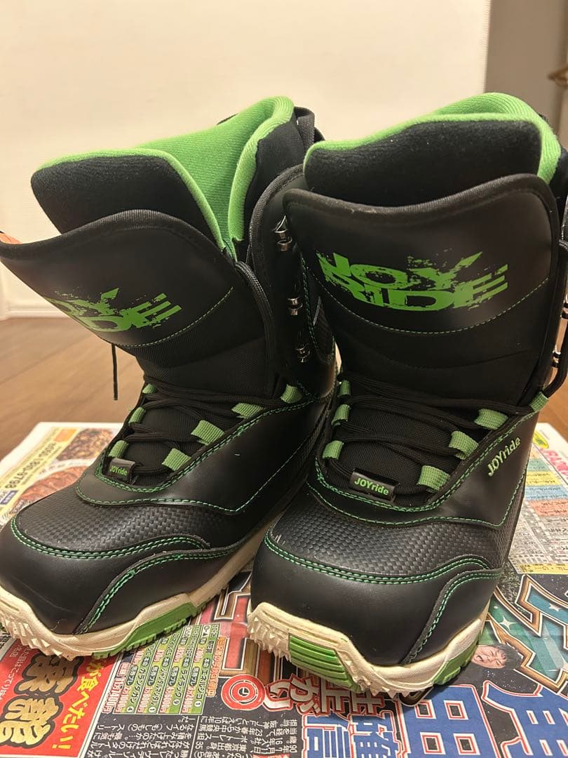 【美品】JOYride スノーボードブーツ ブラック/グリーン