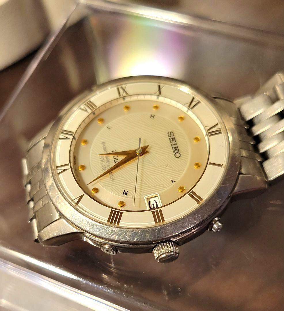 SEIKO セイコー ドルチェ 7B22-0AJ0 メンズ時計 電波ソーラー