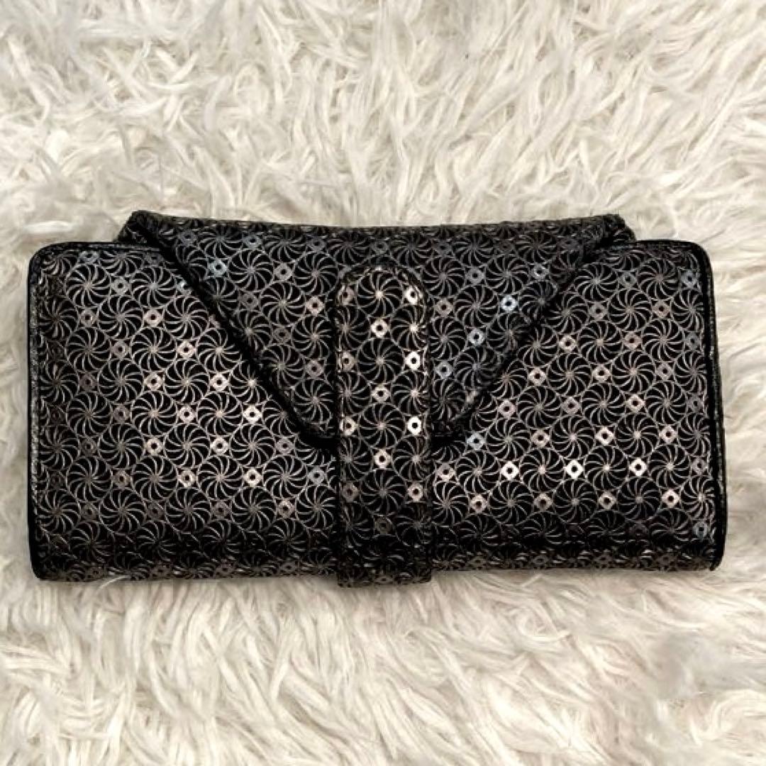 【美品】HIROKO HAYASHI ジラソーレ　長財布　黒