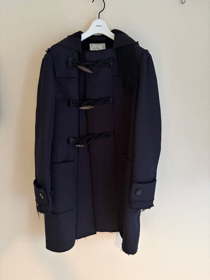sacai サカイ　ダッフルコート　切りっぱなし　美品