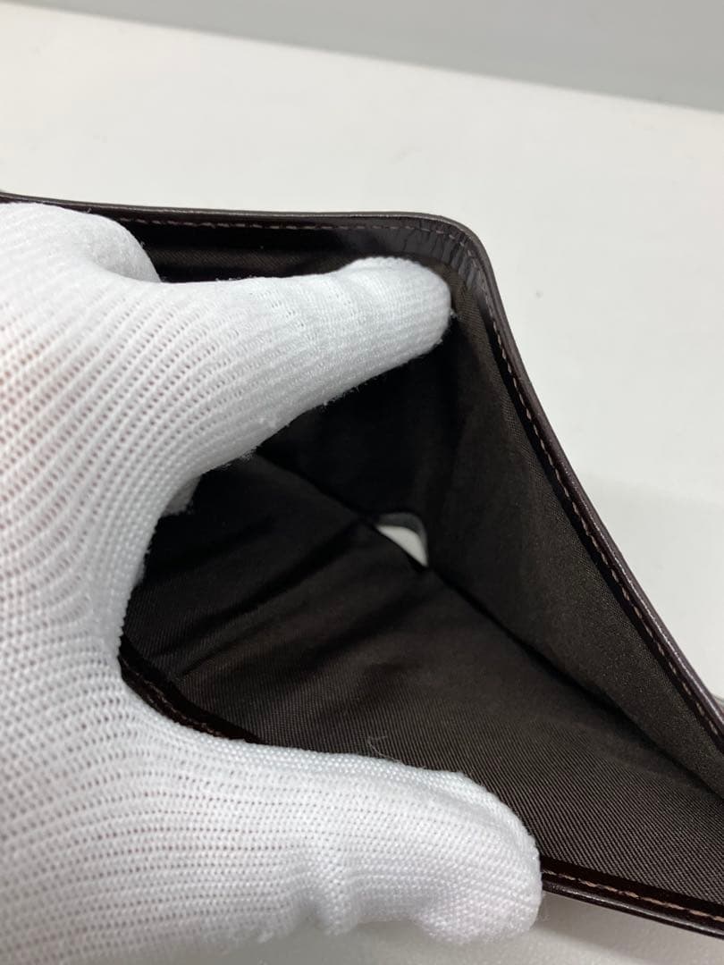 FENDI フェンディ ズッカ柄 折り財布 キャンバス×レザー 二つ折り財布