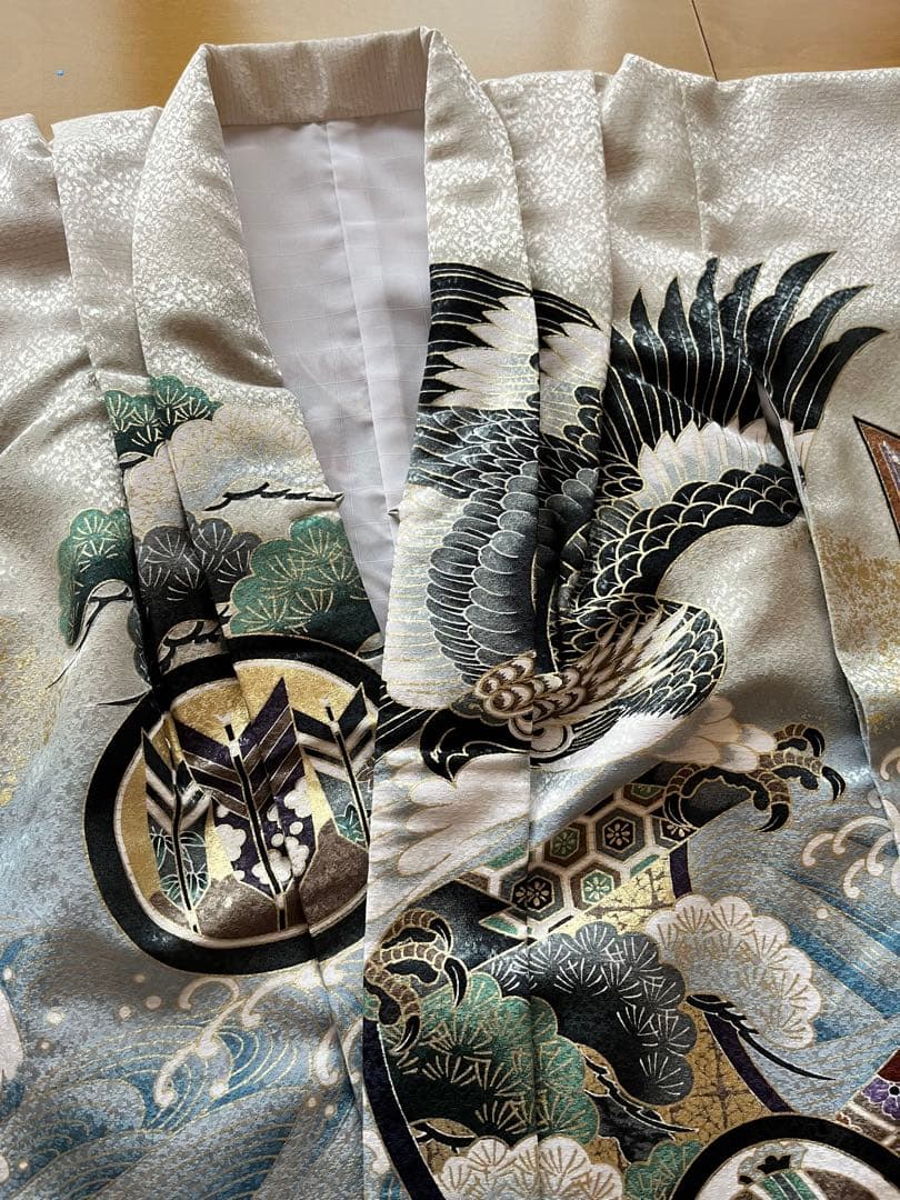 5歳 男の子　着物　羽織 2点セット 美品　裄丈45cm 身丈91cm 七五三