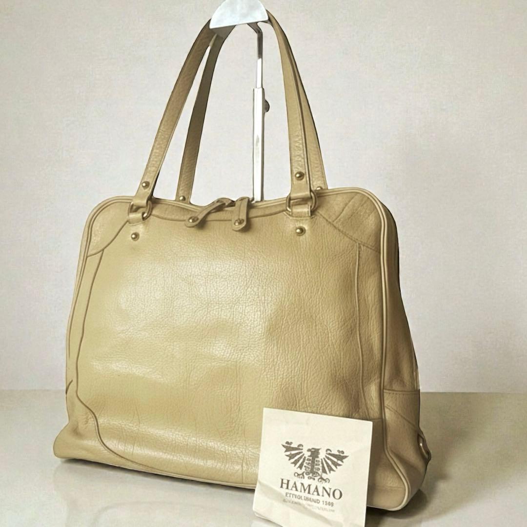 濱野皮革工藝 HAMANO ハマノ ボストンバッグ トートバッグ 大容量 大きい