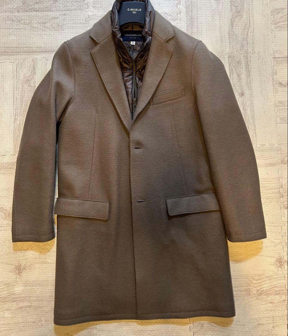 【試着のみ】tomorrow landダウンライナー付チェスターコート