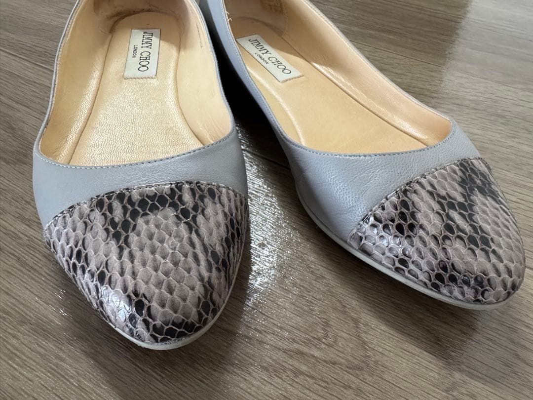 【美品】JIMMY CHOO フラットシューズ 23.5cm