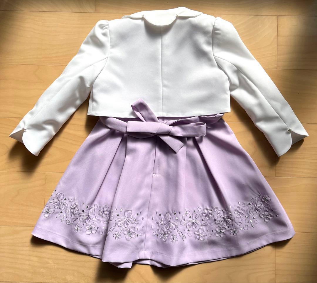 【服・靴美品セット】アリサナフォーマルドレス 120cm&靴18cm