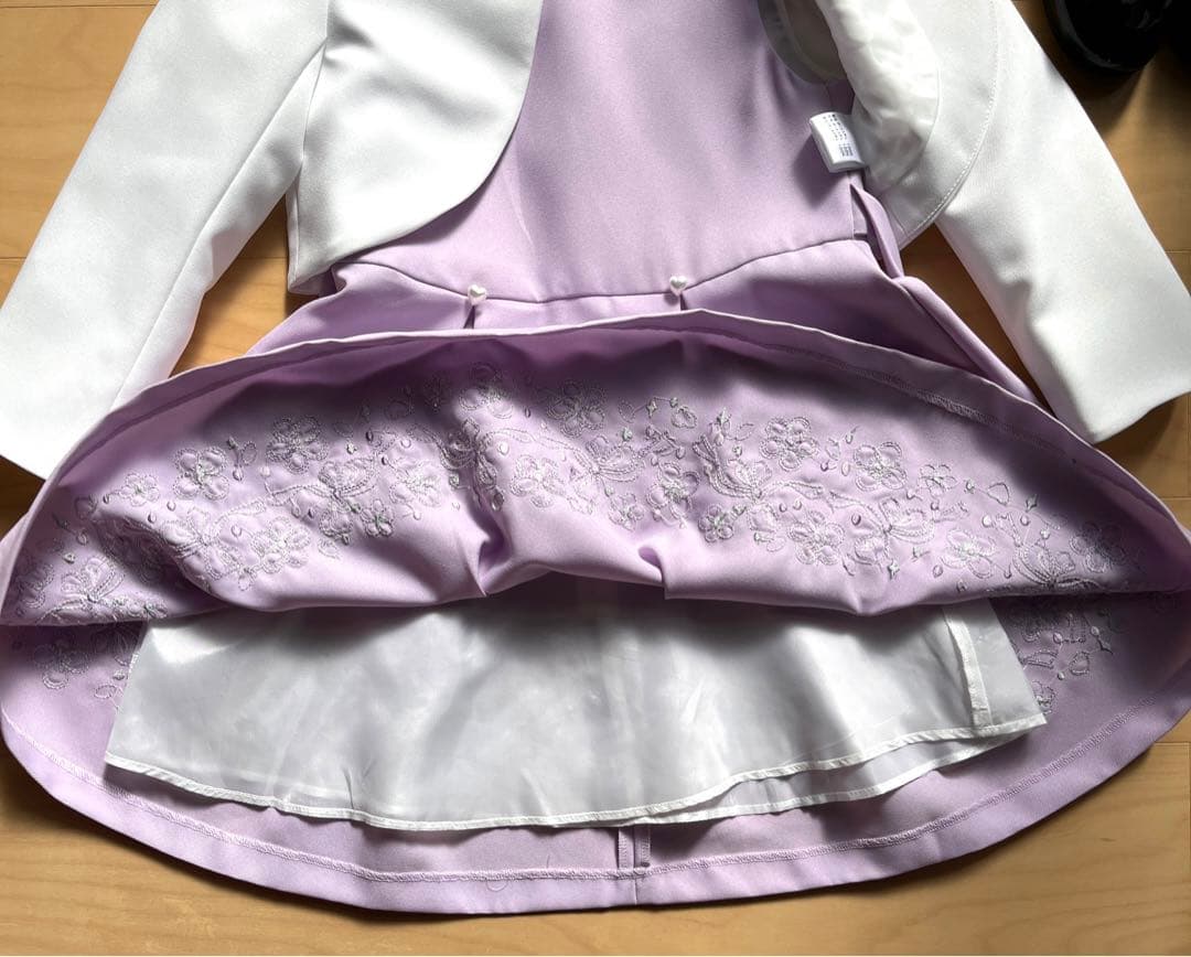 【服・靴美品セット】アリサナフォーマルドレス 120cm&靴18cm