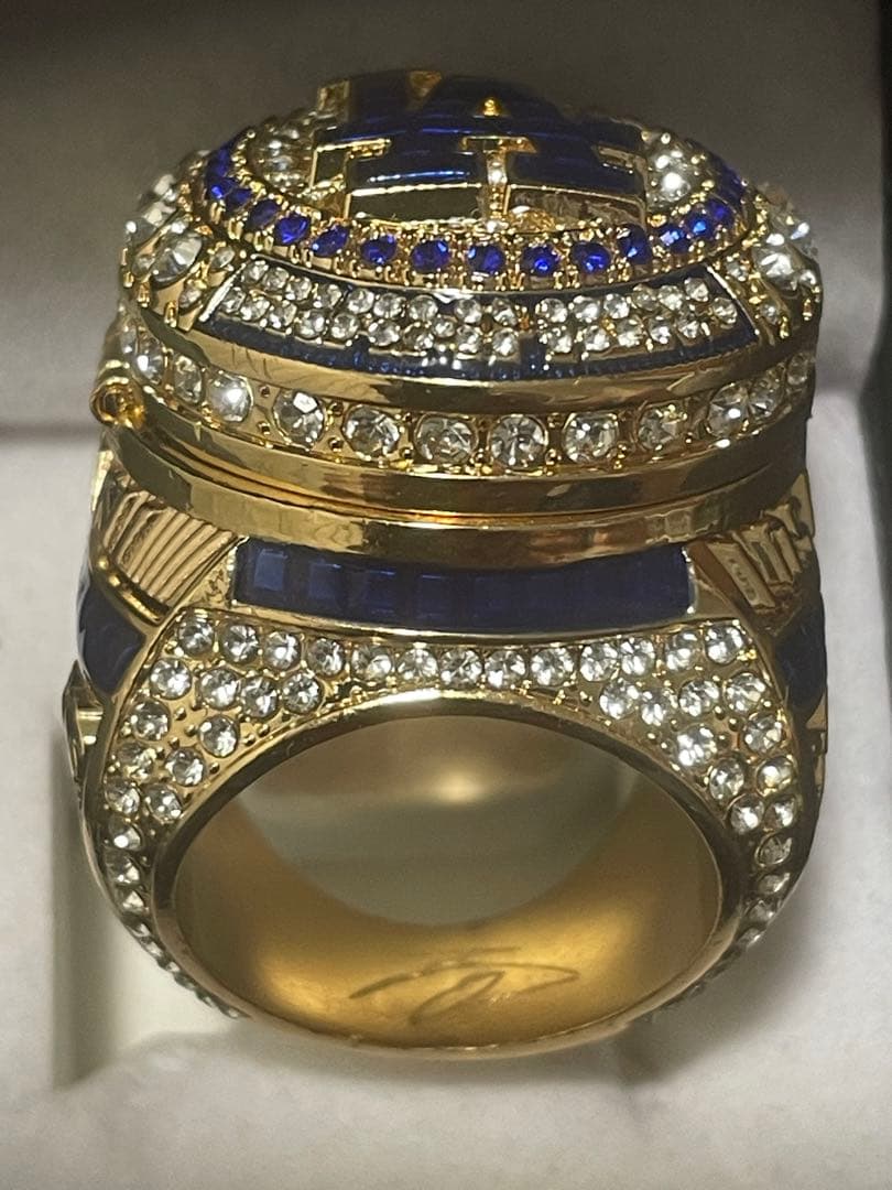 新品 MLB ドジャース 大谷選手 チャンピオンリング 指輪 &青ボール