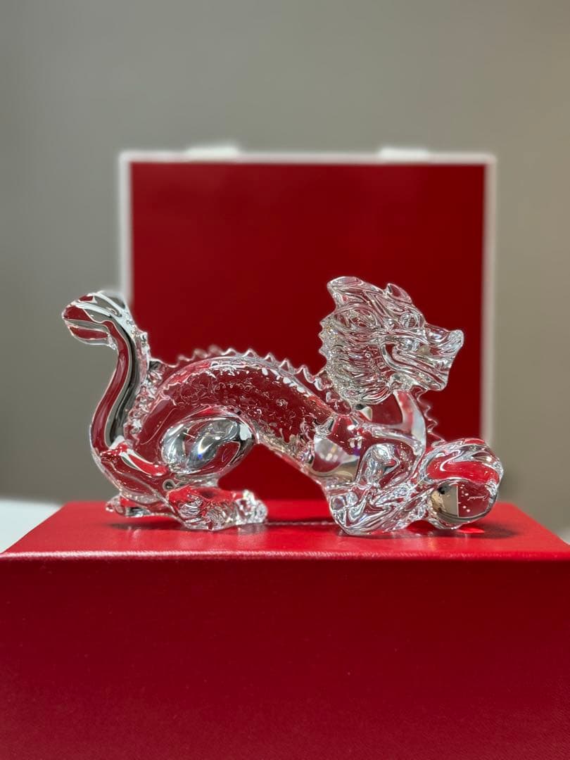 【新品未使用】バカラ / Baccarat クリスタル ドラゴン 置物　龍
