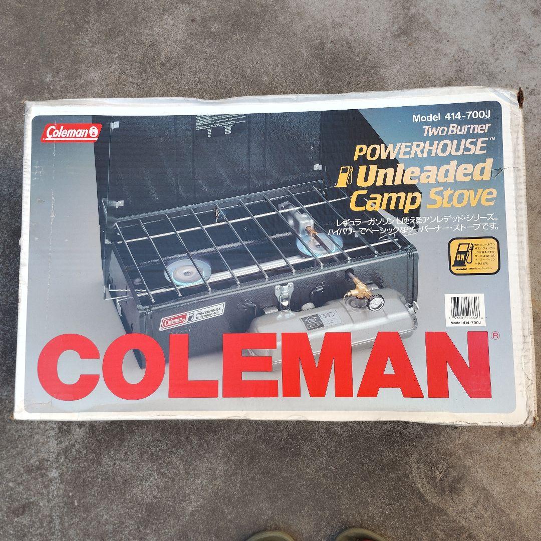 【未使用保管品】Coleman 414-700J 二口バーナーキャンプストーブ