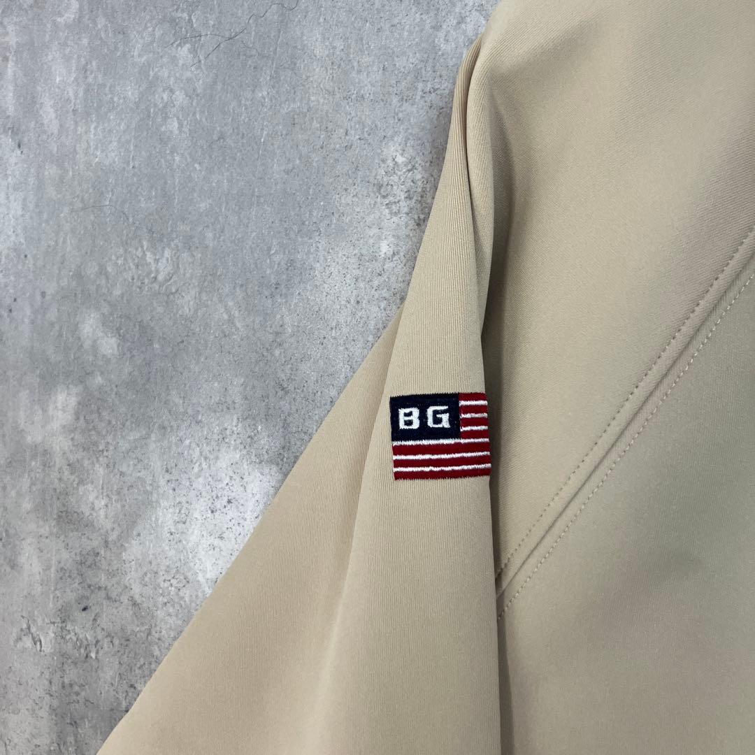 BRIEFING GOLF 3Dロゴ ハーフジップ M