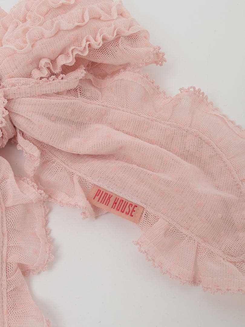 ♡ピンクハウス♡ チュールリボン　ヘアクリップ　ブローチ　ピンク