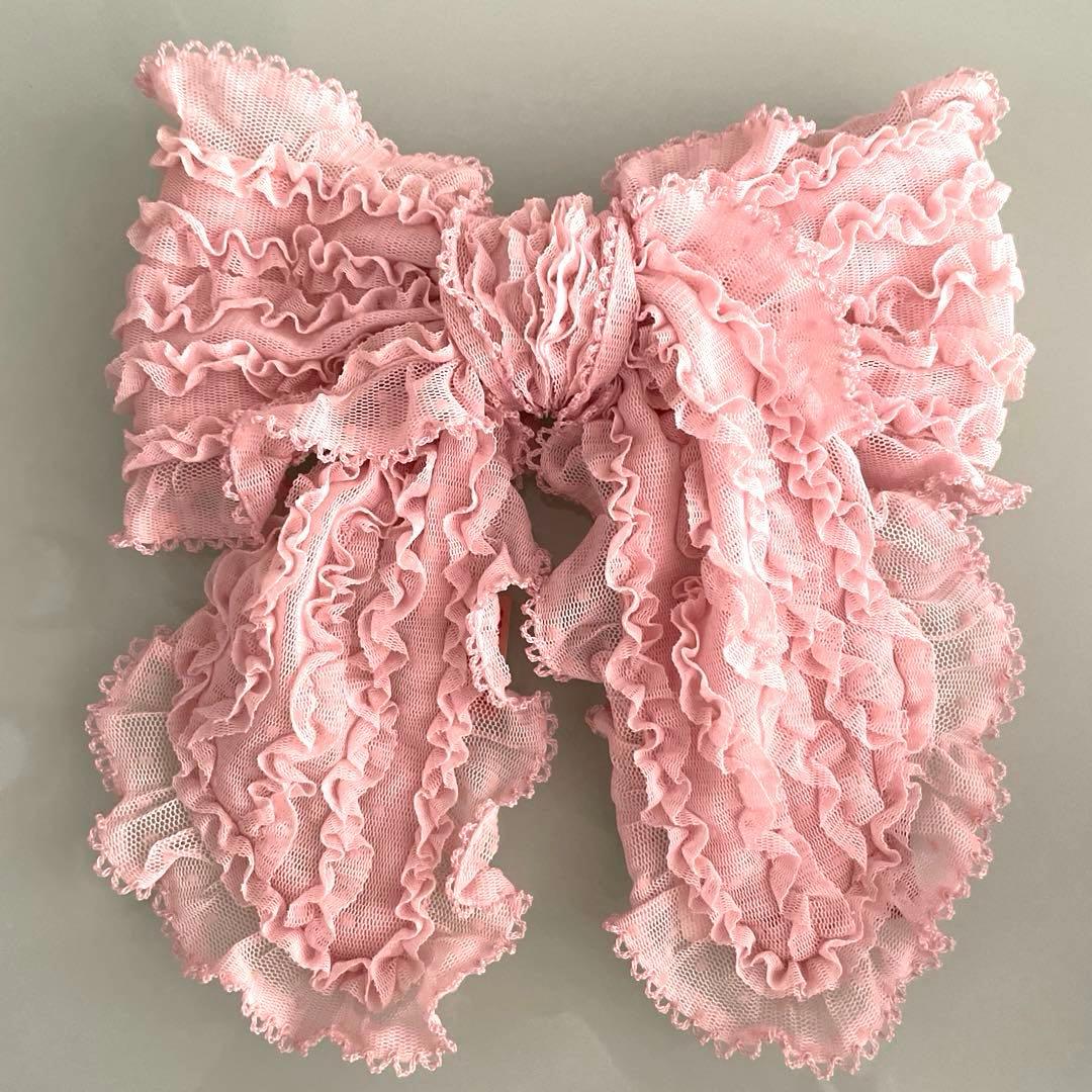 ♡ピンクハウス♡ チュールリボン　ヘアクリップ　ブローチ　ピンク