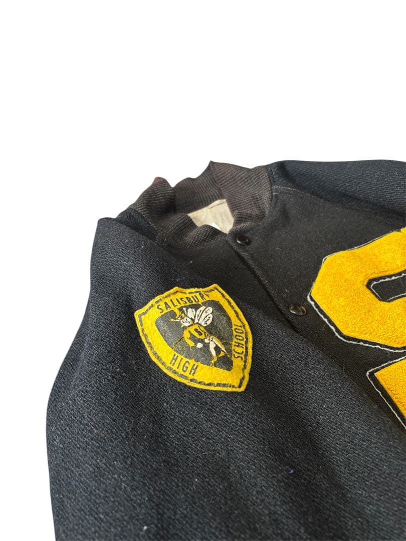 50s or 60s ウィングフット　希少ブラックウールスタジャン