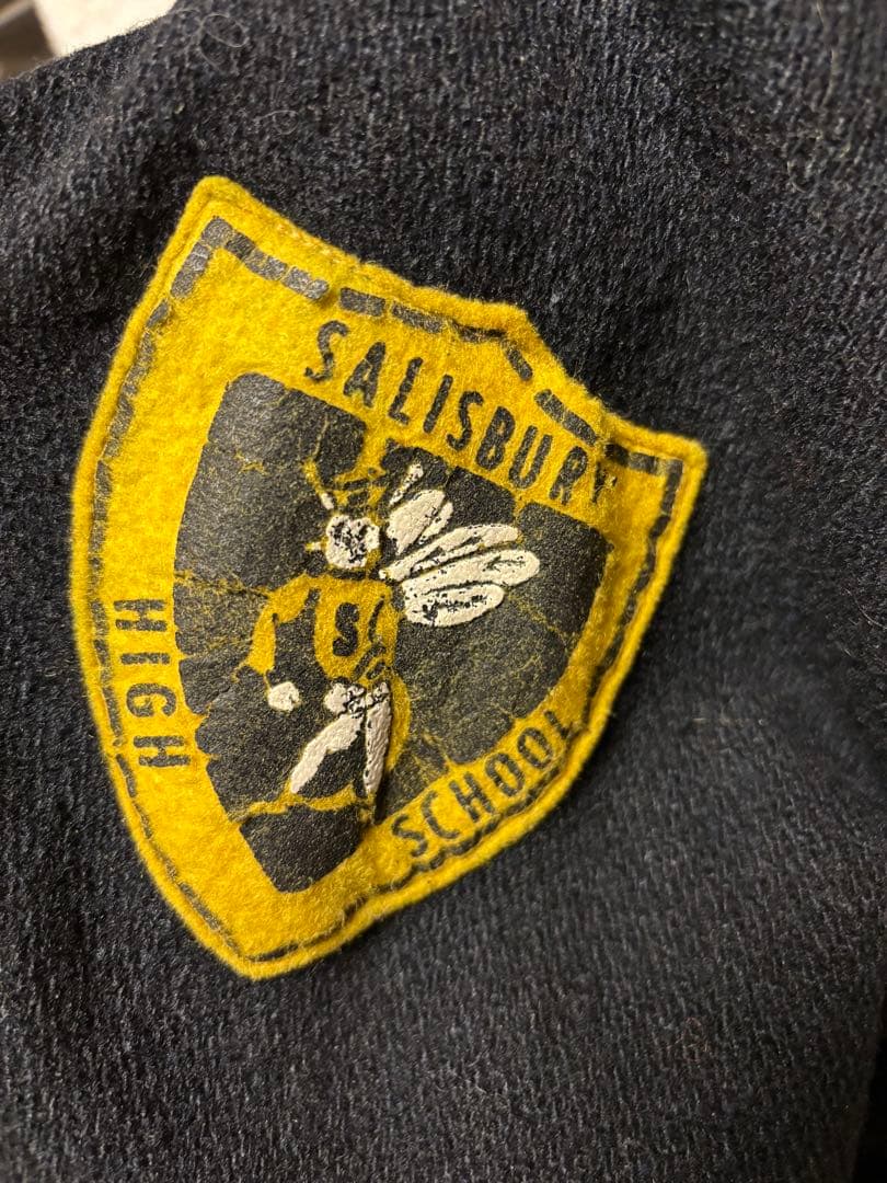 50s or 60s ウィングフット　希少ブラックウールスタジャン