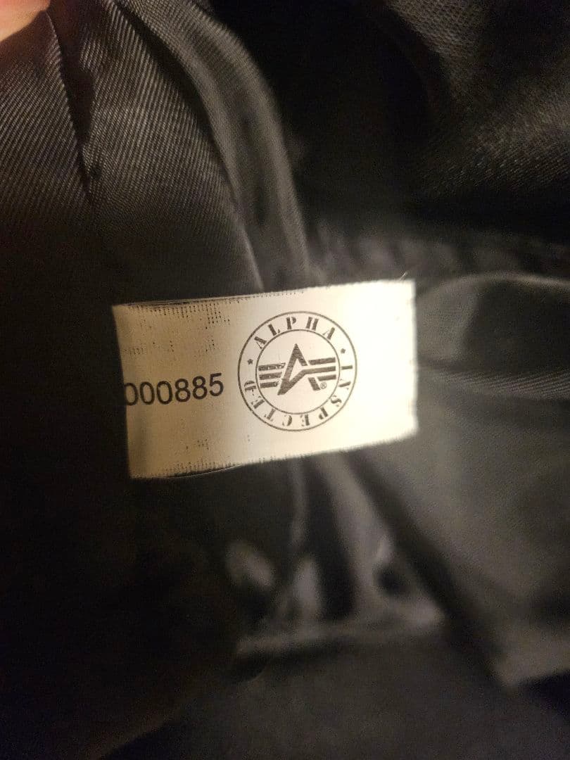 ALPHA N2Bジャケット ブラック(L) 短丈
