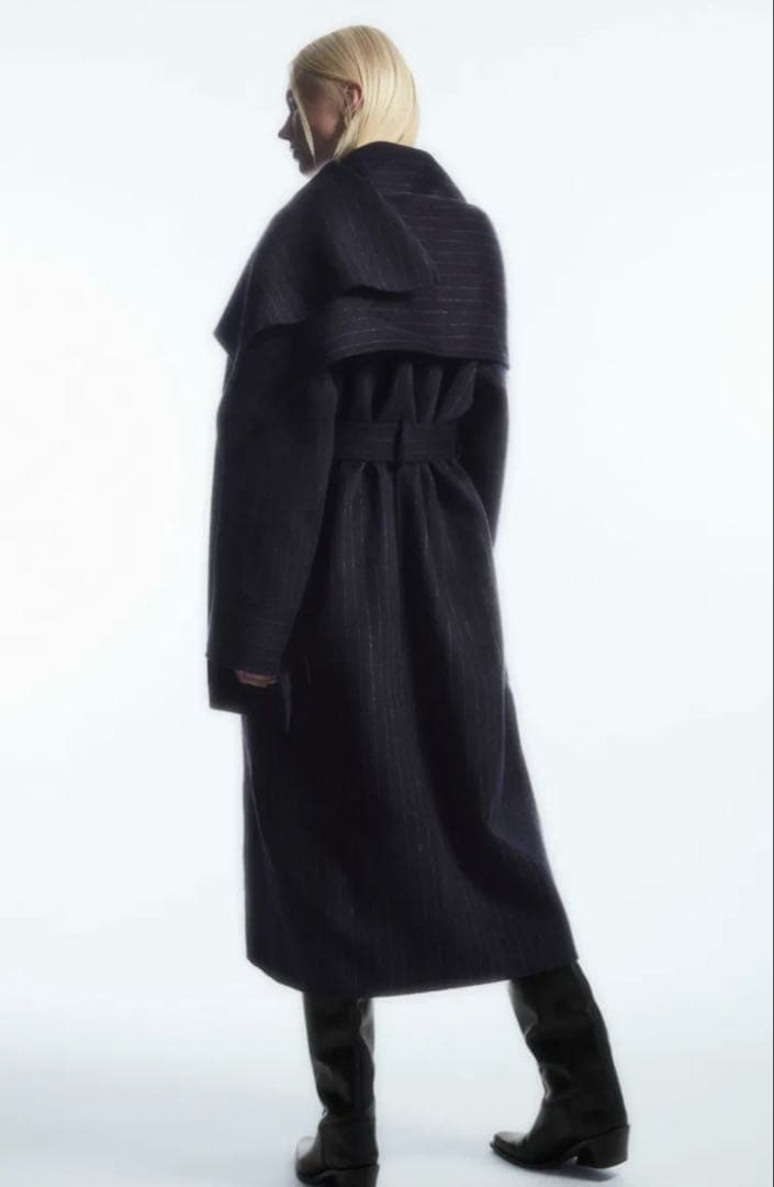 新品 COS オーバーサイズ　ピンストライプ　コート