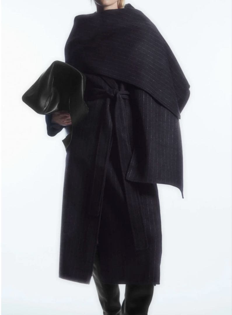 新品 COS オーバーサイズ　ピンストライプ　コート