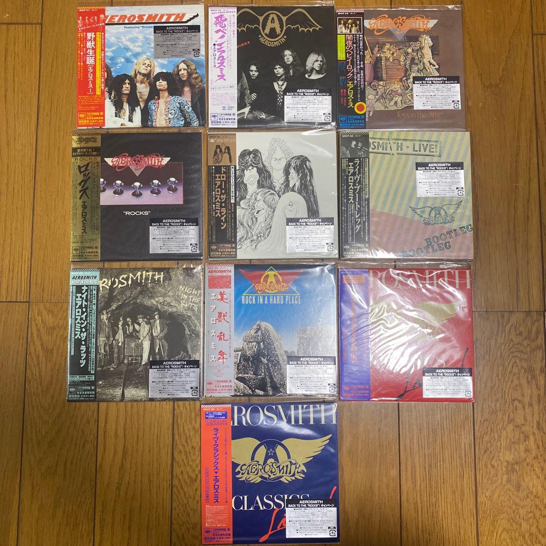 AEROSMITH 紙ジャケ10セット エアロスミス 93年リマスター盤