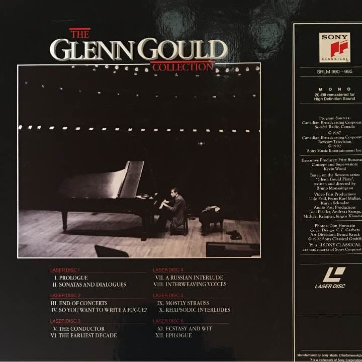 ザ グレン グールド コレクション LD 6枚組 没後10年特別企画完全限定盤