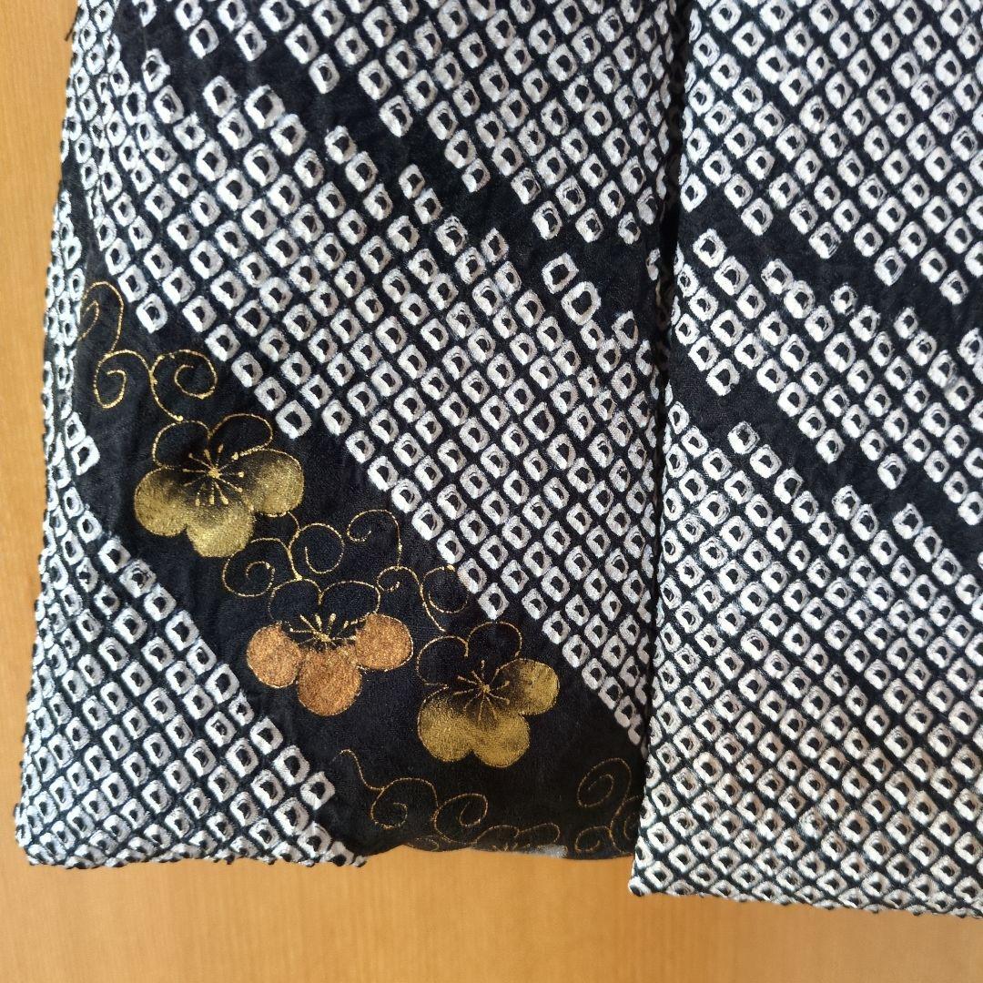 七五三３歳男の子正絹総絞り手縫いの被布（中綿無し）