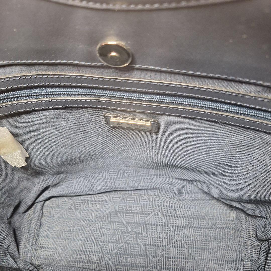 印傳屋　トートバッグ　アメリカンブルー　ハンド　甲州印伝　上原勇七　紺　ネイビー