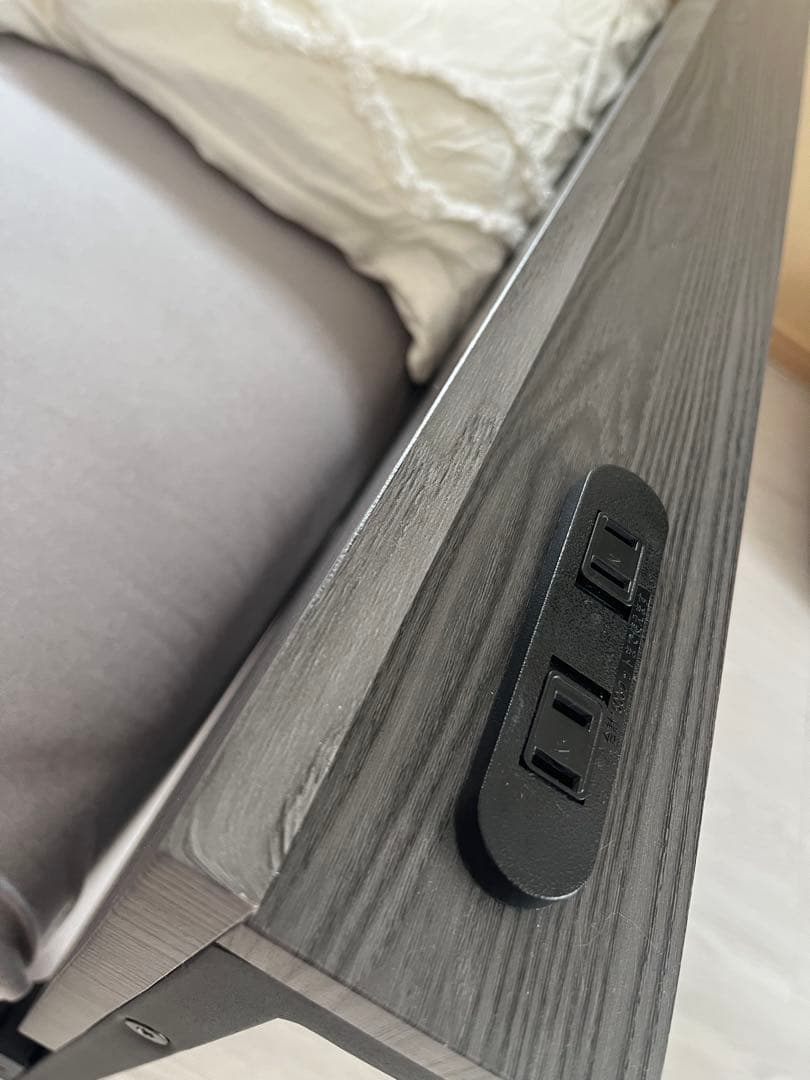 セミダブル ベッドフレーム タンスのゲン 2口コンセント