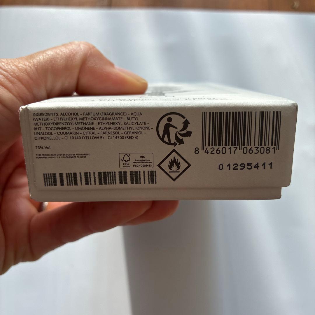 新品　未使用　ロエベ 001 マン オードゥ パルファム 50ml