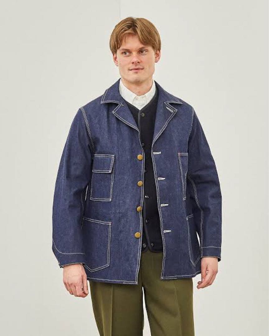 ジャケット・アウター ANATOMICA COVERALL DUNGAREE DENIM JACKET