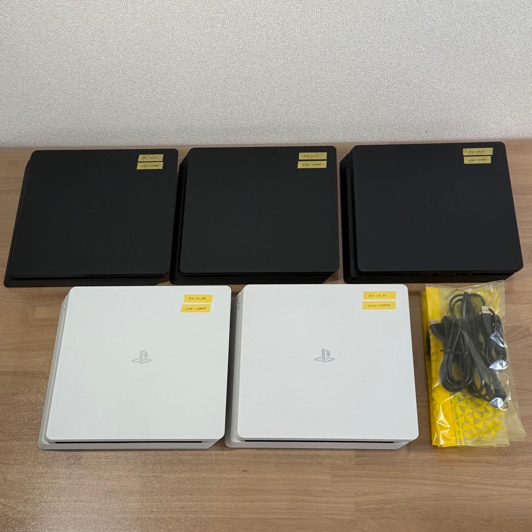 7-043 PS4 CUH-2100 2200 ブラック ホワイト 5台