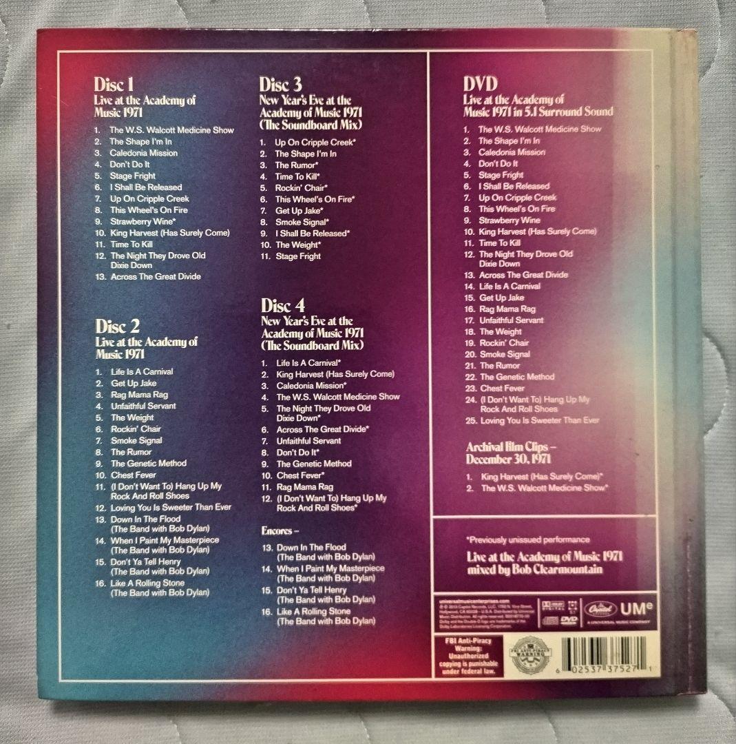 遂に出品4CD+DVD ザ・バンド アカデミー・オブ・ミュージック スーパーDX